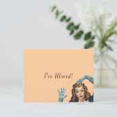 Briefkaart  Nieuwe Thuisbaan Ik heb Adres verplaat (Staand voorkant)