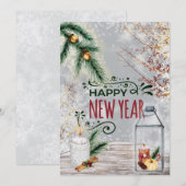 Briefkaart nieuwjaar (Voorkant / Achterkant)