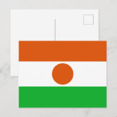 Briefkaart Niger-vlag (Voorkant / Achterkant)