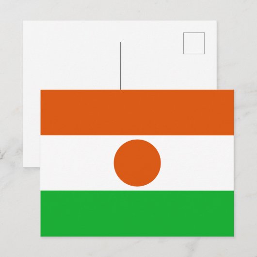Briefkaart Niger-vlag (Voorkant / Achterkant)