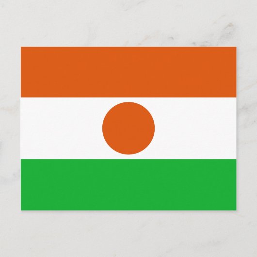 Briefkaart Niger-vlag (Voorkant)