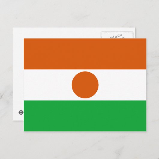 Briefkaart Niger-vlag (Voorkant / Achterkant)
