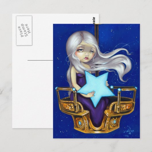 briefkaart "Night Chariot" (Voorkant / Achterkant)