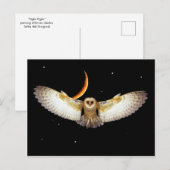 briefkaart "Night Flight" (Voorkant / Achterkant)