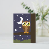 briefkaart "Night Owl" (Staand voorkant)