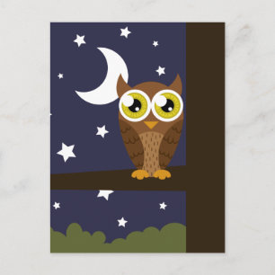 briefkaart "Night Owl"