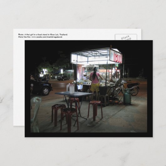 Briefkaart - Night snack (Voorkant / Achterkant)