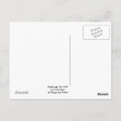 Briefkaart Night Uitzicht  in Stunning-Pittsburgh (Achterkant)