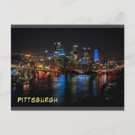 Briefkaart Night Uitzicht  in Stunning-Pittsburgh