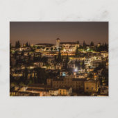 Briefkaart Night uitzicht uit Alhambra de Granada  (Voorkant)