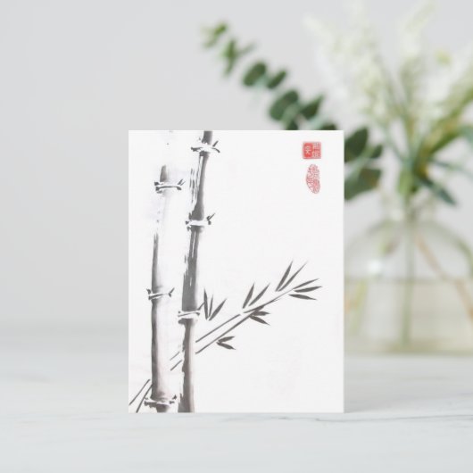 Briefkaart Noble Bamboo (Staand voorkant)
