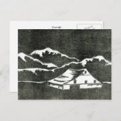 briefkaart "Nocturnal Barn" (Voorkant / Achterkant)