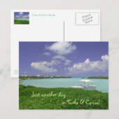briefkaart / "Nog een dag in Turks- en Caicoseilan (Voorkant / Achterkant)