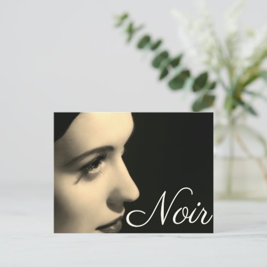 Briefkaart Noir Style (Staand voorkant)