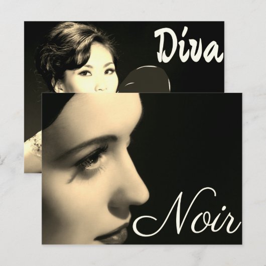 Briefkaart Noir Style (Voorkant / Achterkant)