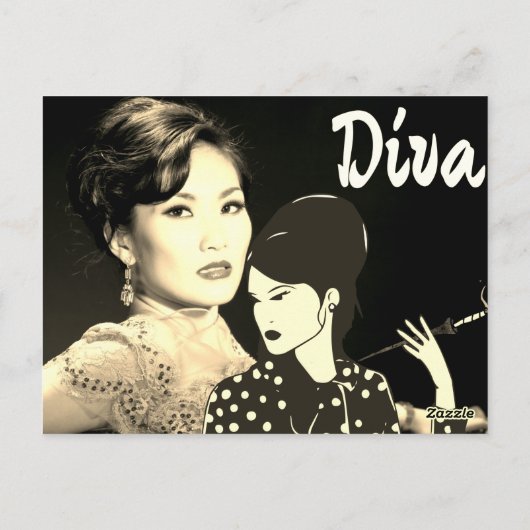 Briefkaart Noir Style (Achterkant)