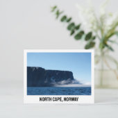 Briefkaart Noordkaap Noorwegen (Staand voorkant)