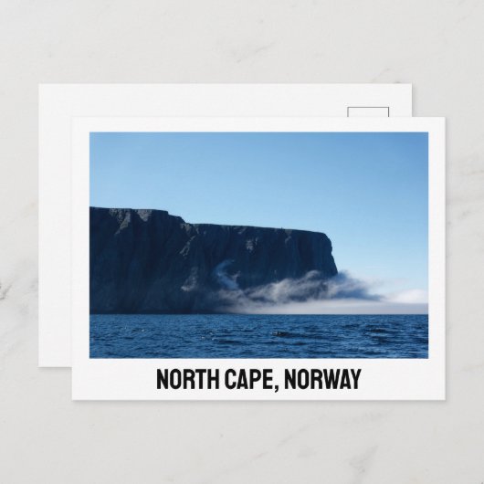 Briefkaart Noordkaap Noorwegen (Voorkant / Achterkant)