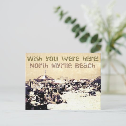 briefkaart noordmyrtle strand zuid - carolina (Staand voorkant)