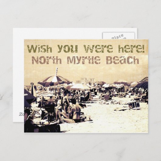 briefkaart noordmyrtle strand zuid - carolina (Voorkant / Achterkant)