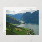 Briefkaart Noorse Fjord (Voorkant / Achterkant)