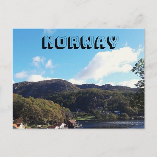 Briefkaart Noorwegen (Voorkant)