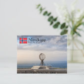 Briefkaart Nordkap Norwegen (Staand voorkant)
