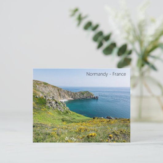 Briefkaart Normandië in Frankrijk (Staand voorkant)