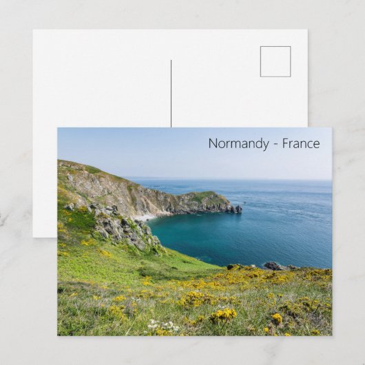 Briefkaart Normandië in Frankrijk (Voorkant / Achterkant)