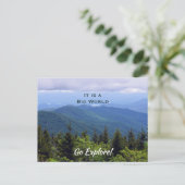 Briefkaart North Carolina Blue Ridge Mountains (Staand voorkant)
