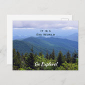 Briefkaart North Carolina Blue Ridge Mountains (Voorkant / Achterkant)