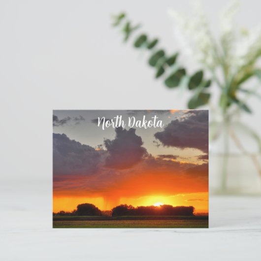 Briefkaart North Dakota (Staand voorkant)