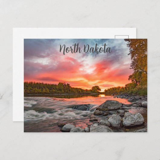 Briefkaart North Dakota (Voorkant / Achterkant)