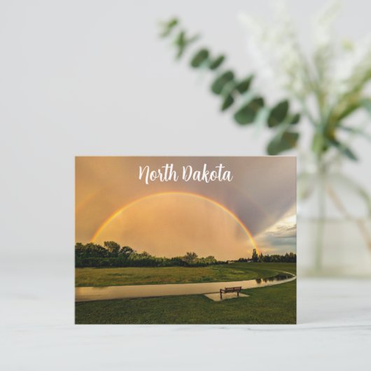 Briefkaart North Dakota (Staand voorkant)