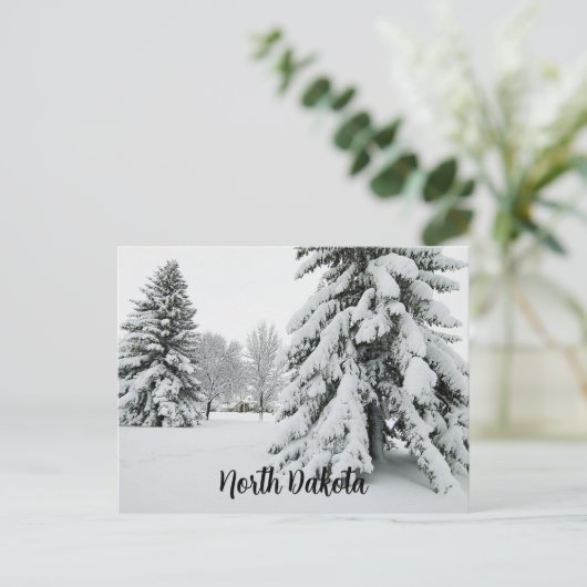 Briefkaart North Dakota (Staand voorkant)