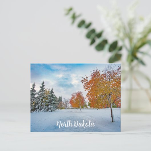 Briefkaart North Dakota (Staand voorkant)