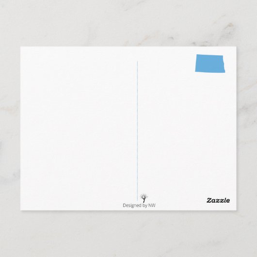 Briefkaart North Dakota Scenery (Achterkant)