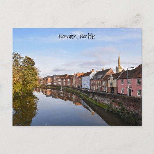 Briefkaart Norwich uitzichten (Voorkant)