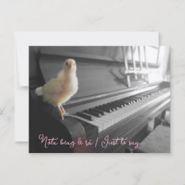 Briefkaart Nóta beag le rá / Om maar te zeggen