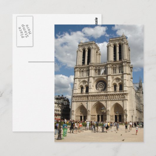 Briefkaart Notre Dame (Voorkant / Achterkant)
