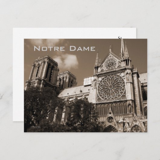 Briefkaart Notre Dame (Voorkant / Achterkant)
