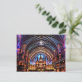 Briefkaart Notre-Dame Basilica in Montreal (Staand voorkant)