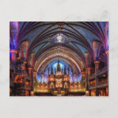 Briefkaart Notre-Dame Basilica in Montreal (Voorkant)
