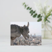 Briefkaart Notre Dame Chimera (Staand voorkant)