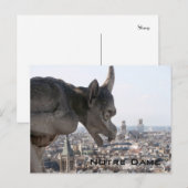 Briefkaart Notre Dame Chimera (Voorkant / Achterkant)