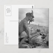 Briefkaart Notre Dame Gargoyle (Voorkant / Achterkant)
