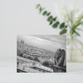 Briefkaart Notre Dame Gargoyle (Staand voorkant)