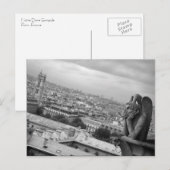 Briefkaart Notre Dame Gargoyle (Voorkant / Achterkant)