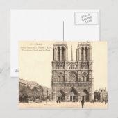  Briefkaart Notre Dame in Parijs (Voorkant / Achterkant)