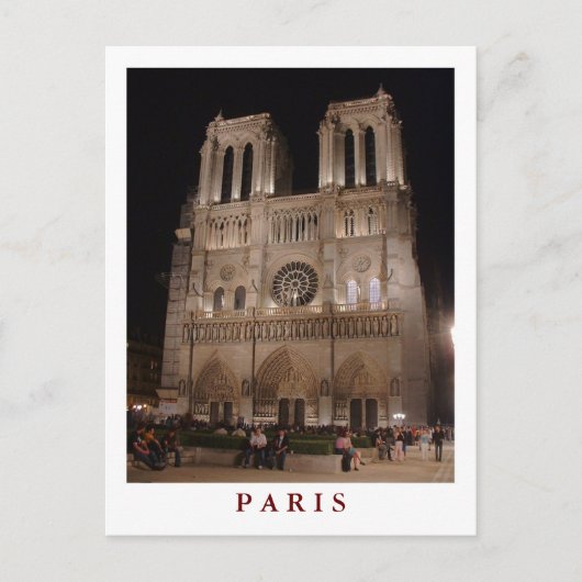 briefkaart "Notre Dame, Paris" (Voorkant)